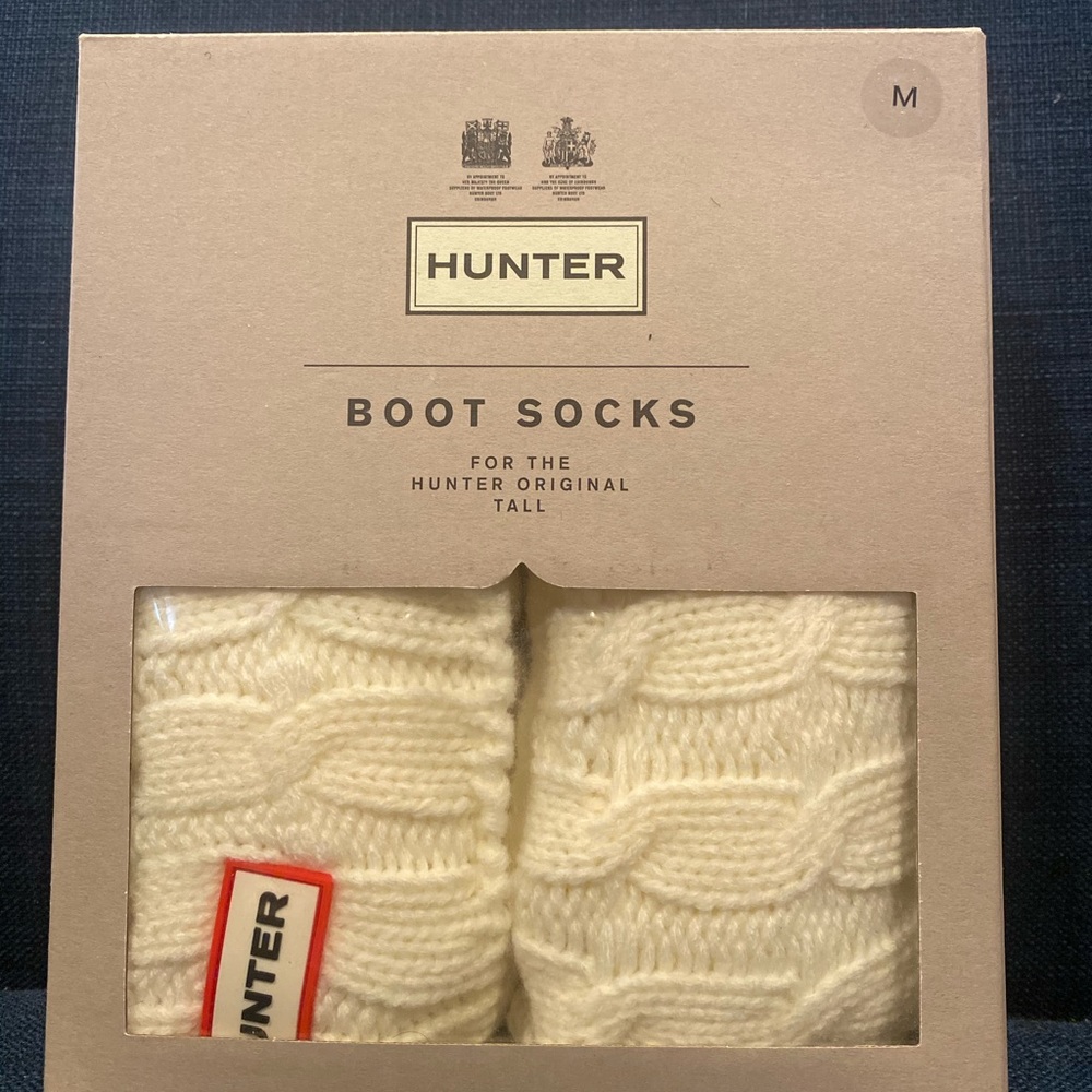 AUTHENTIC Hunter boot tall sock size M